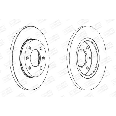 Set di (2) dischi freno CHAMPION 562055CH