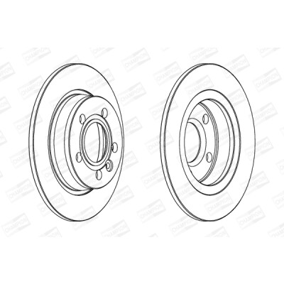 Set di (2) dischi freno CHAMPION 562057CH