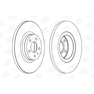 Set di (2) dischi freno CHAMPION 562061CH