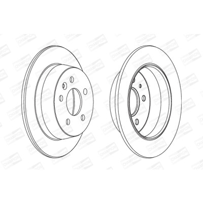 Set di (2) dischi freno CHAMPION 562065CH