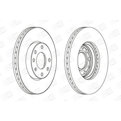 Set di (2) dischi freno CHAMPION 562069CH
