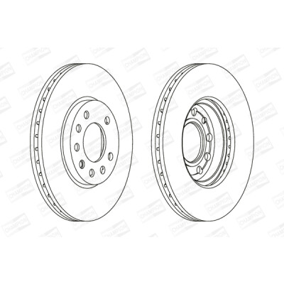 Set di (2) dischi freno CHAMPION 562070CH