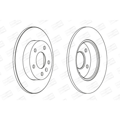 Set di (2) dischi freno CHAMPION 562072CH
