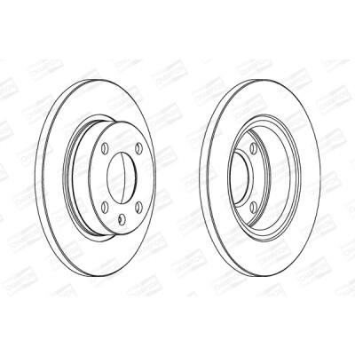 Set di (2) dischi freno CHAMPION 562073CH