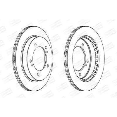 Set di (2) dischi freno CHAMPION 562075CH