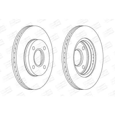 Set di (2) dischi freno CHAMPION 562078CH