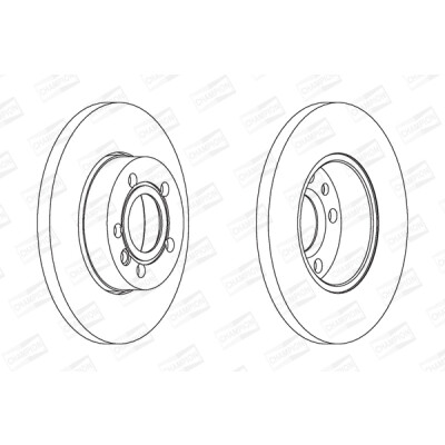 Set di (2) dischi freno CHAMPION 562079CH
