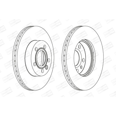 Set di (2) dischi freno CHAMPION 562080CH