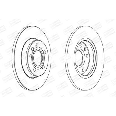 Set di (2) dischi freno CHAMPION 562081CH