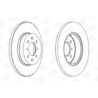 Set di (2) dischi freno CHAMPION 562082CH
