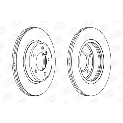 Set di (2) dischi freno CHAMPION 562090CH