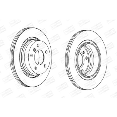 Set di (2) dischi freno CHAMPION 562094CH