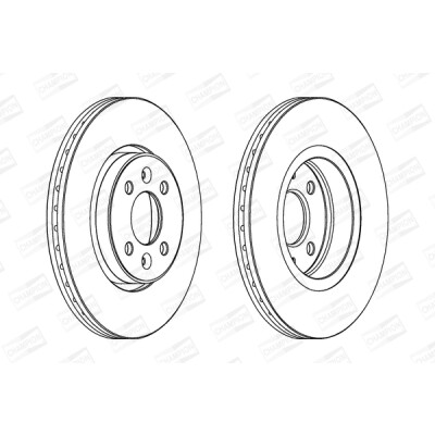 Set di (2) dischi freno CHAMPION 562103CH