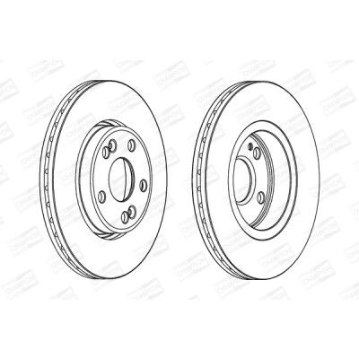 Set di (2) dischi freno CHAMPION 562104CH