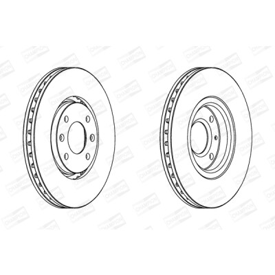 Set di (2) dischi freno CHAMPION 562131CH