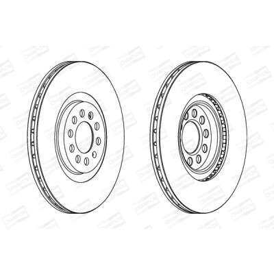 Set di (2) dischi freno CHAMPION 562132CH