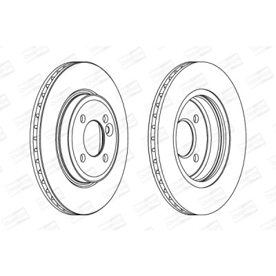 Set di (2) dischi freno CHAMPION 562139CH