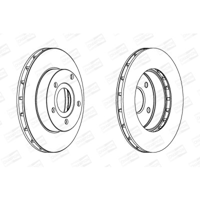 Set di (2) dischi freno CHAMPION 562147CH