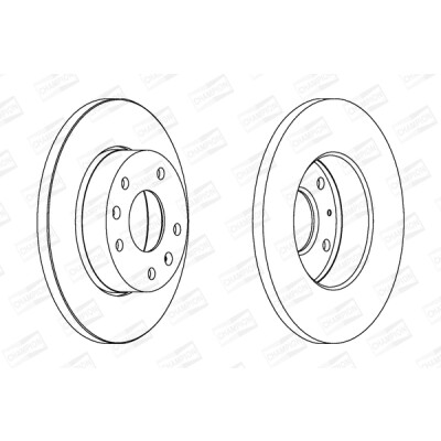 Set di (2) dischi freno CHAMPION 562153CH