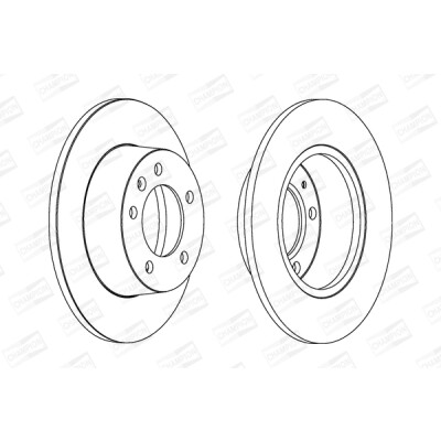 Set di (2) dischi freno CHAMPION 562164CH