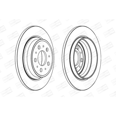Set di (2) dischi freno CHAMPION 562174CH