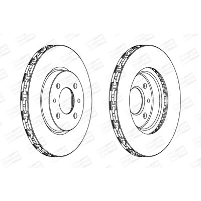 Set di (2) dischi freno CHAMPION 562178CH