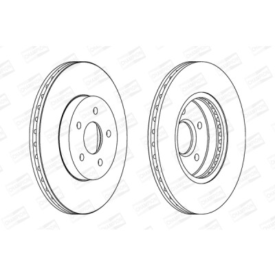 Set di (2) dischi freno CHAMPION 562180CH