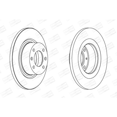 Set di (2) dischi freno CHAMPION 562189CH