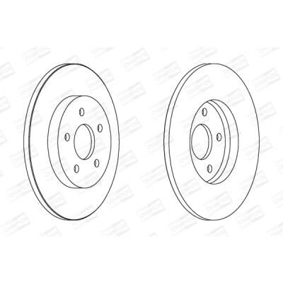 Set di (2) dischi freno CHAMPION 562193CH