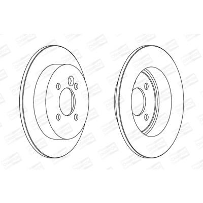 Set di (2) dischi freno CHAMPION 562194CH