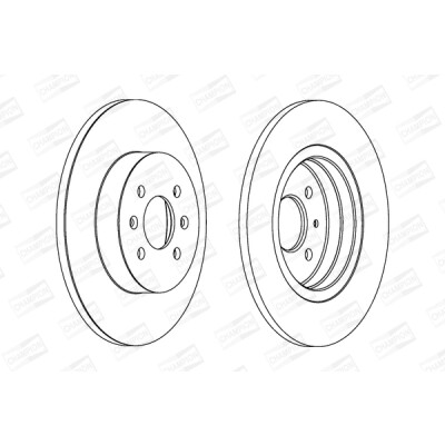 Set di (2) dischi freno CHAMPION 562201CH