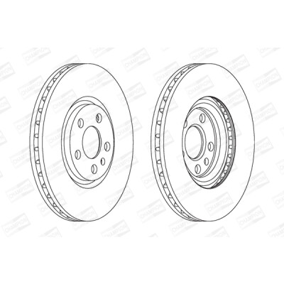 Set di (2) dischi freno CHAMPION 562224CH