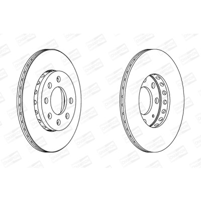 Set di (2) dischi freno CHAMPION 562226CH