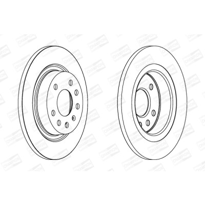 Set di (2) dischi freno CHAMPION 562229CH