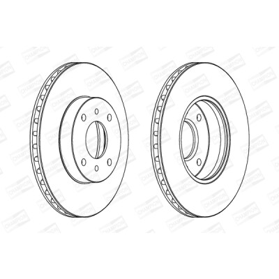 Set di (2) dischi freno CHAMPION 562232CH