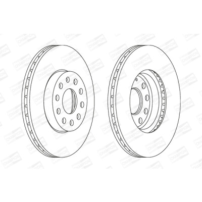 Set di (2) dischi freno CHAMPION 562235CH