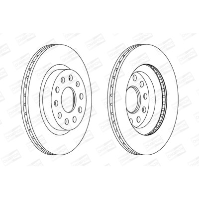 Set di (2) dischi freno CHAMPION 562237CH