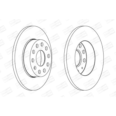 Set di (2) dischi freno CHAMPION 562238CH