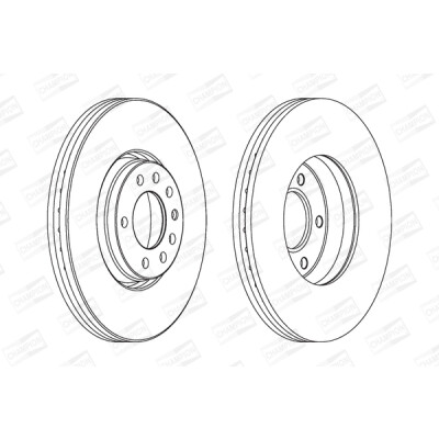 Set di (2) dischi freno CHAMPION 562240CH