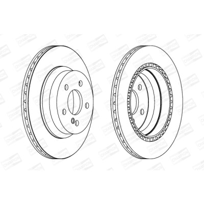 Set di (2) dischi freno CHAMPION 562242CH