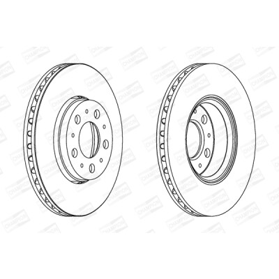 Set di (2) dischi freno CHAMPION 562244CH