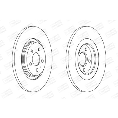 Set di (2) dischi freno CHAMPION 562246CH