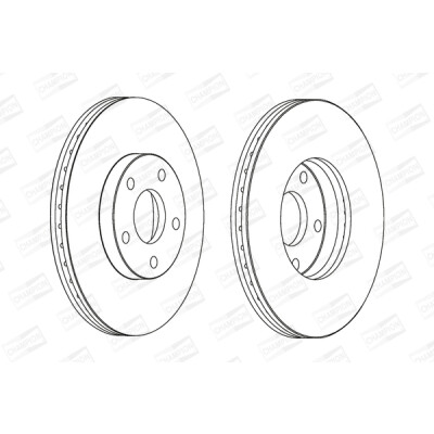 Set di (2) dischi freno CHAMPION 562251CH