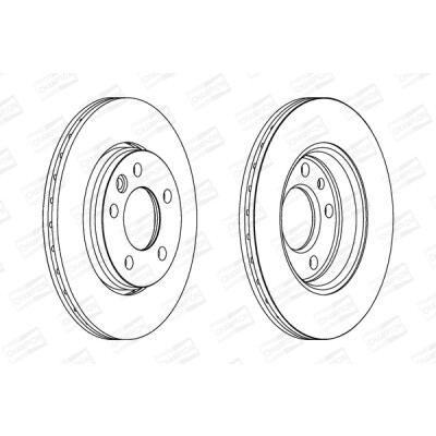 Set di (2) dischi freno CHAMPION 562262CH