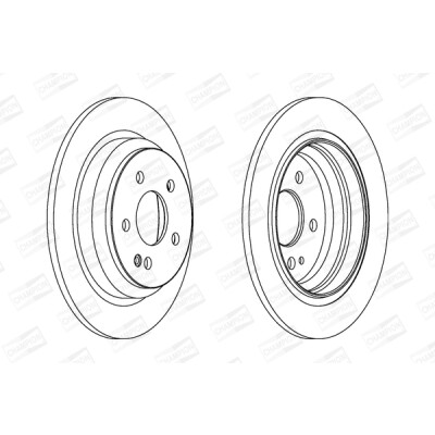 Set di (2) dischi freno CHAMPION 562263CH