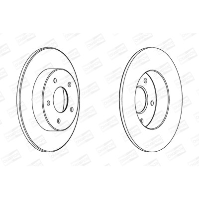 Set di (2) dischi freno CHAMPION 562264CH