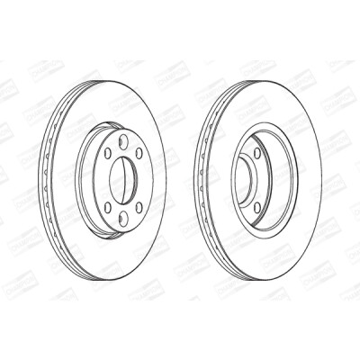 Set di (2) dischi freno CHAMPION 562268CH