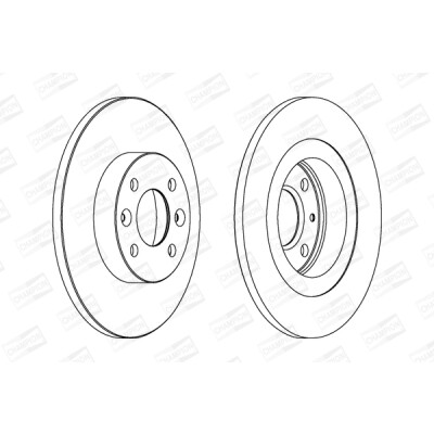 Set di (2) dischi freno CHAMPION 562293CH