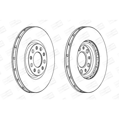 Set di (2) dischi freno CHAMPION 562299CH
