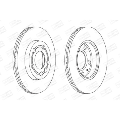 Set di (2) dischi freno CHAMPION 562307CH
